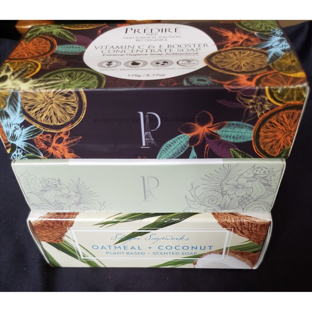 PRÉDIRÉ Antioxidant Defense Antibacterial, Snail Mucin, Shugar Oatmeal Soaps